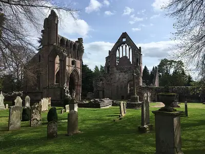 Dryburgh Abbey في الربيع