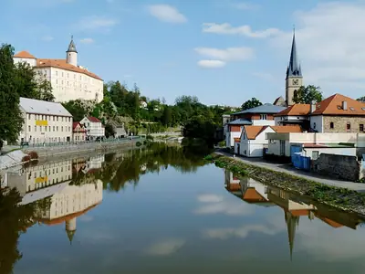 القلعة والكنيسة في Ledeč nad Sázavou
